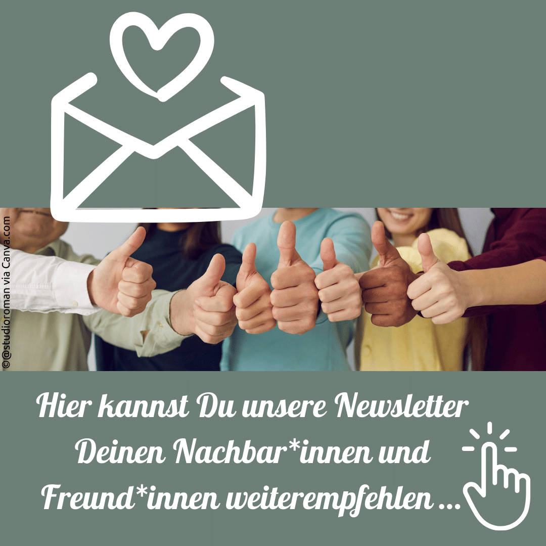 Close up of People Showing Raised Thumbs at Camera as Gesture of Recommendation or Good Choice.: Newsletter weiterempfehlen